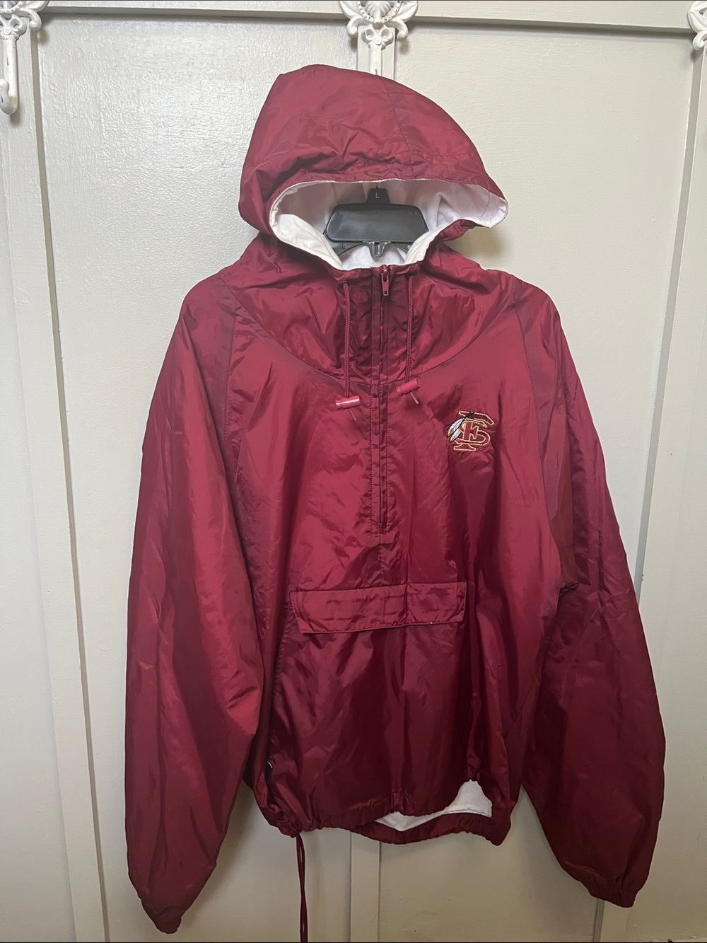 Charles River FSU Florida State zip lined windbreaker Sz Med